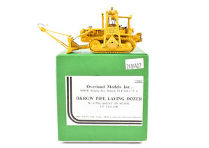 HO Brass OMI - Overland Models, Inc. D&RGW - Denver & Rio Grande Western Pipe Laying Dozer FP Yellow