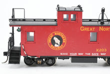 Load image into Gallery viewer, HO Brass OMI - Overland Models, Inc. GN - Great Northern 30' Wood Sided Caboose Custom Painted No. X203
