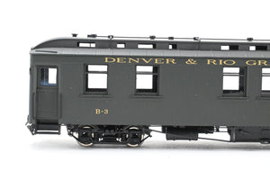 HOn3 Brass BLW - Berlyn Locomotive Works D&RGW - Denver & Rio Grande Western Business Car B-3 Factory Painted