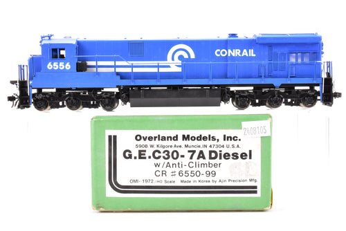 HO Brass OMI - Overland Models Inc.  CR - Conrail - GE C30-7A w/Anti-Climber - Custom Painted No. 6556