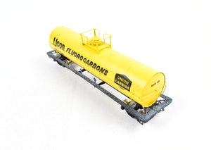 HO Brass PSC - Precision Scale Co. Various Roads 12,000 Gallon Tank Car Factory Painted Yellow Union Carbide