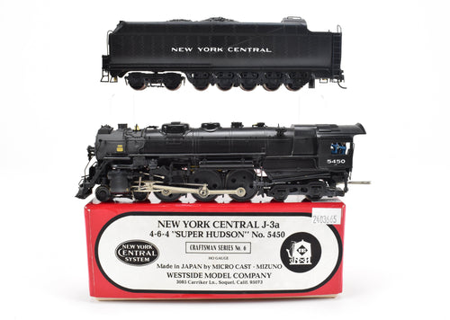 HO Brass Westside Model Co. NYC - New York Central J-3A 4-6-4 Super Hudson Custom Painted  #5450