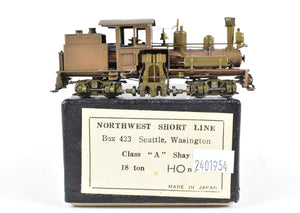 HOn3 Brass Northwest Short Line Various Roads Logging 18-ton Class "A" Shay