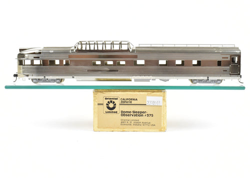 HO Brass Oriental Limited WP/DRGW/CB&Q California Zephyr Dome sleeper observation