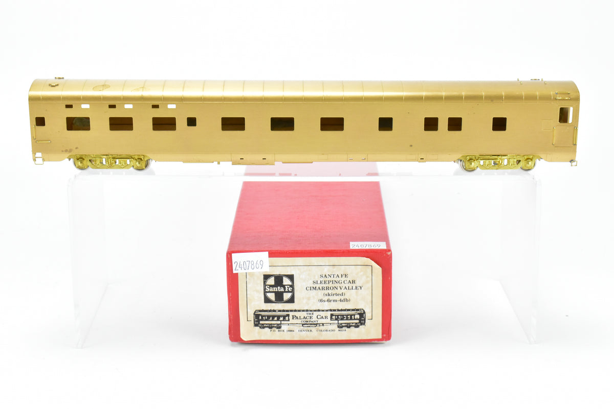HO Brass The Palace Car Company ATSF - Santa Fe 6-6-4 Sleeping Car Cim ...