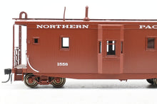 Load image into Gallery viewer, HO Brass OMI - Overland Models, Inc. NP - Northern Pacific Wood Bay Window Caboose FP No. 1558
