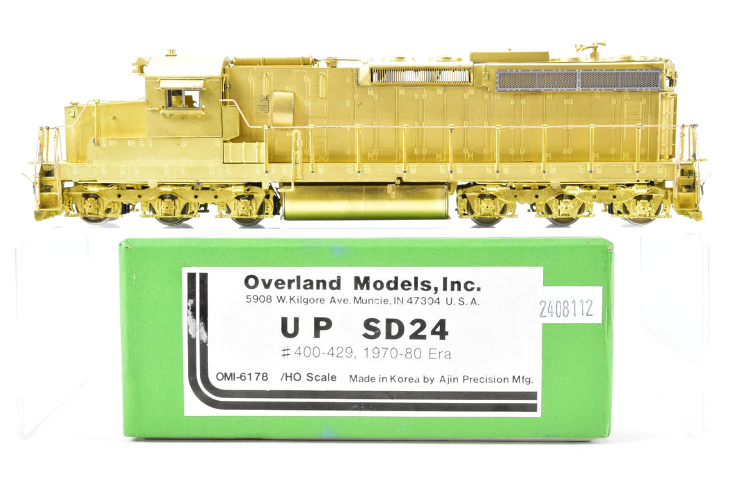 HO Brass OMI - Overland Models, Inc. UP - Union Pacific EMD SD-24 Low Short Hood Nos. 400 - 429, 1970 - 1980 Era