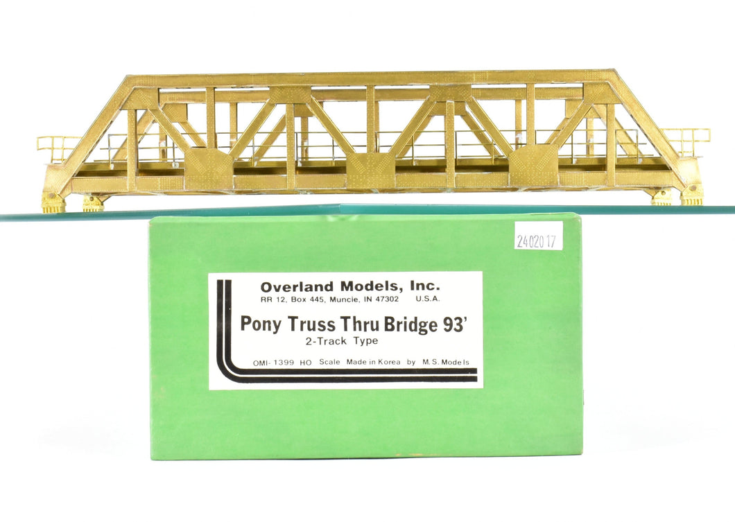 HO Brass OMI - Overland Models, Inc Various Roads Pony Truss Thru Bridge 93' 2-Track type u/p