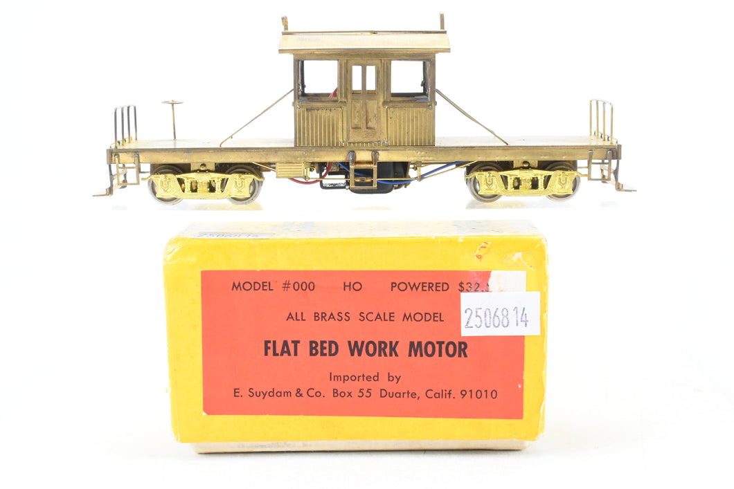 HO Brass Suydam SN - Sacramento Northern And Various Roads Flat Bed Work Motor