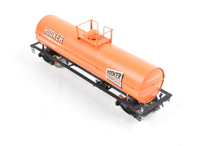 HO Brass PSC - Precision Scale Co. 11,141 Gallon Tank Car FP Orange Hooker Chemicals