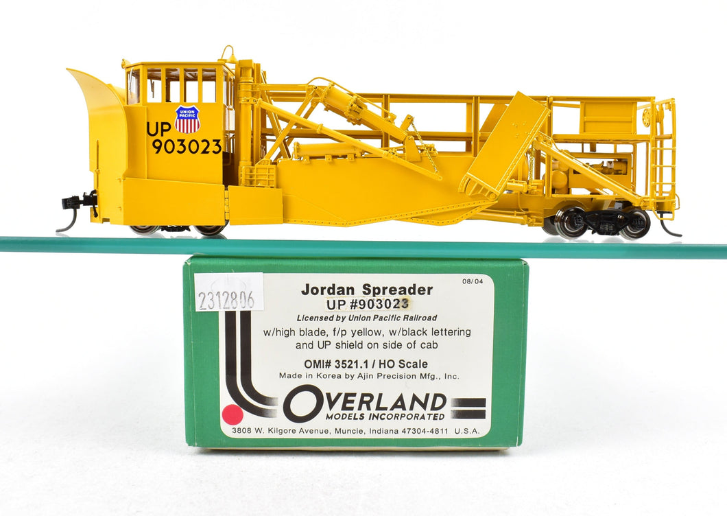 HO Brass OMI - Overland Models Inc. UP - Union Pacific Jordan Spreader 2004 Run FP  No. 903023