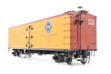 Load image into Gallery viewer, Gauge 1 - 1:32nd Scale Brass Eastern Railways PFE - Pacific Fruit Express R-30-12 Reefer Factory Painted Road Number 15929 No. 34 of 60

