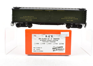 HO Brass PSC - Precision Scale Co. REA - Railway Express Agency BR Class 53' 6" Reefer W/Miner Brake System FP No. 1880