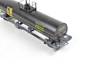 HO Brass PSC - Precision Scale Co. 12,000 Gallon Tank Car Painted Black lettered Hercules Powder Company