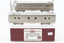 Load image into Gallery viewer, HO Brass Railway Classics CB&amp;Q - Burlington Route EMC EA Shovel Nose Diesel Set Modernized “Silver King” and “Silver Queen” Factory Painted w/ DCC
