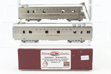 Load image into Gallery viewer, HO Brass Railway Classics CB&amp;Q - Burlington Route EMC EA Shovel Nose Diesel Set Modernized “Silver King” and “Silver Queen” Factory Painted w/ DCC

