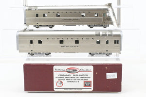 HO Brass Railway Classics CB&Q - Burlington Route EMC EA Shovel Nose Diesel Set Modernized “Silver King” and “Silver Queen” Factory Painted w/ DCC