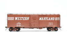 Load image into Gallery viewer, O Brass Pacific Limited WM - Western Maryland 1932 ARA Steel Boxcar w/Duryea Cushioned Underframe Pro-Painted No. 27628
