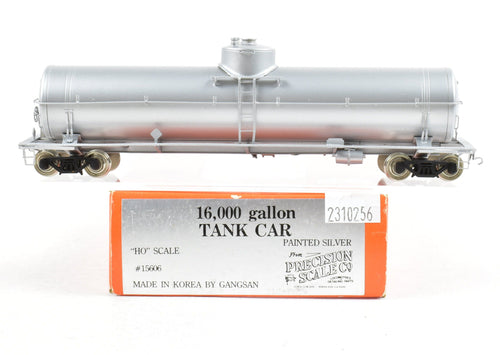 HO Brass PSC - Precision Scale Co. 16,000 Gallon Tank Car Painted Silver