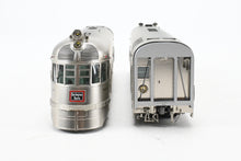 Load image into Gallery viewer, HO Brass Railway Classics CB&amp;Q - Burlington Route EMC EA Shovel Nose Diesel Set Modernized “Silver King” and “Silver Queen” Factory Painted w/ DCC
