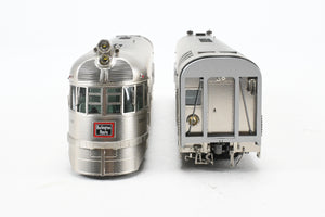 HO Brass Railway Classics CB&Q - Burlington Route EMC EA Shovel Nose Diesel Set Modernized “Silver King” and “Silver Queen” Factory Painted w/ DCC