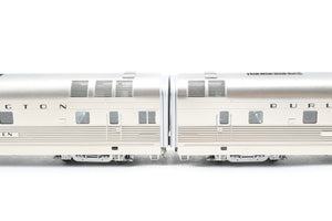HO Brass Railway Classics CB&Q - Burlington Route EMC EA Shovel Nose Diesel Set Modernized “Silver King” and “Silver Queen” Factory Painted w/ DCC