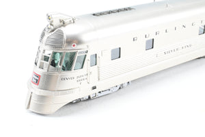 HO Brass Railway Classics CB&Q - Burlington Route EMC EA Shovel Nose Diesel Set Modernized “Silver King” and “Silver Queen” Factory Painted w/ DCC