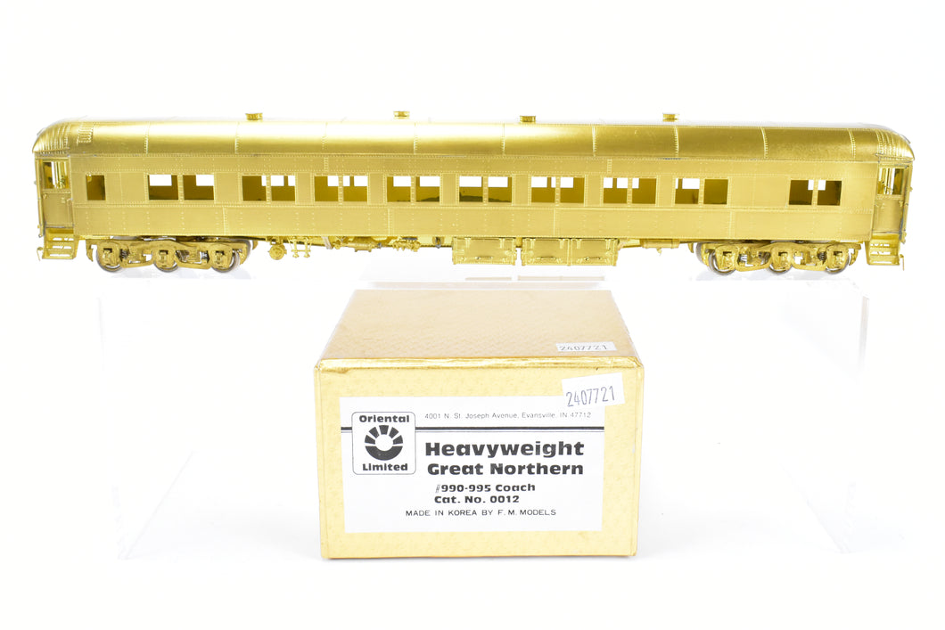 HO Brass Oriental Limited GN - Great Northern Heavyweight Coach Nos.990-995