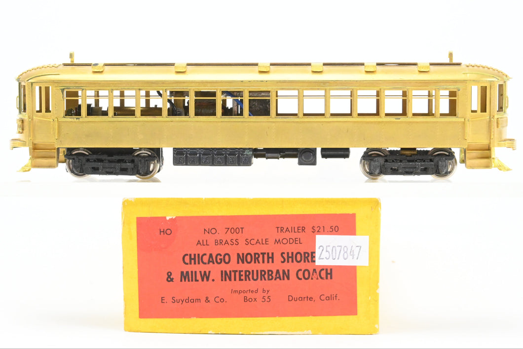 HO Brass Suydam CNS&M - North Shore Line 700 Series Interurban Coach WRONG BOX