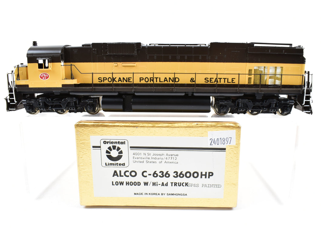 HO Brass Oriental Limited SP&S - Spokane, Portland & Seattle Alco C-636 FP and Un-numbered
