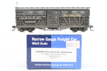 Load image into Gallery viewer, HOn3 Blackstone Models D&amp;RGW - Denver &amp; Rio Grande Western 30' Stock Car Flying Grande No. 5508 Weathered


