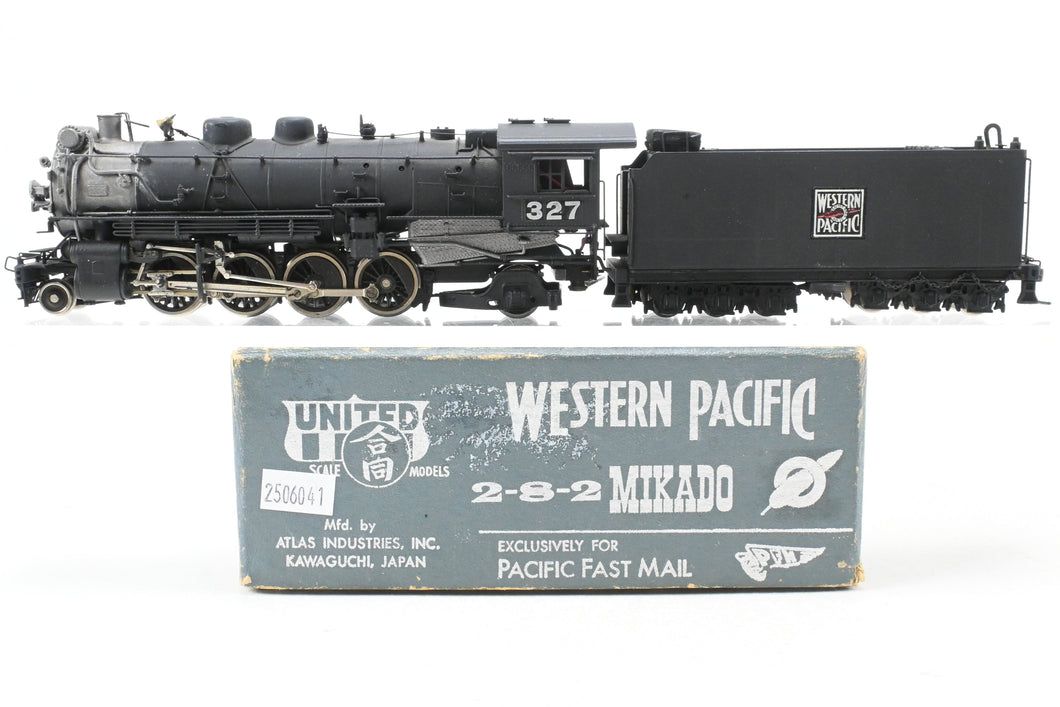 HO Brass PFM - United WP - Western Pacific MK-60 2-8-2 Mikado Custom Painted No. 327