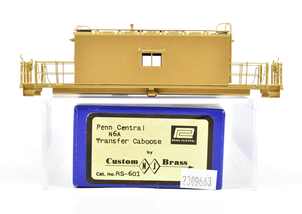 HO Brass NJ Custom Brass - PC - Penn Central N6C Transfer Caboose