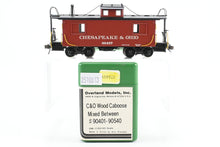 Load image into Gallery viewer, HO Brass OMI - Overland Models, Inc. C&amp;O - Chesapeake &amp; Ohio Wood Caboose #90401-90540 Pro-Painted No. 90407
