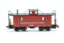 Load image into Gallery viewer, HO Brass OMI - Overland Models, Inc. C&amp;O - Chesapeake &amp; Ohio Wood Caboose #90401-90540 Pro-Painted No. 90407
