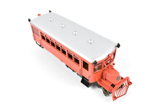 HO Brass Lambert Self-Propelled Mack Rail Bus FP Red and White