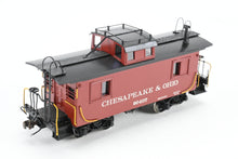 Load image into Gallery viewer, HO Brass OMI - Overland Models, Inc. C&amp;O - Chesapeake &amp; Ohio Wood Caboose #90401-90540 Pro-Painted No. 90407
