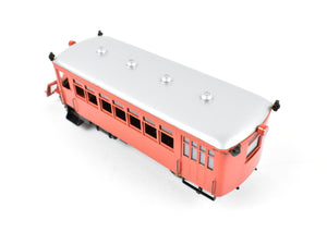 HO Brass Lambert Self-Propelled Mack Rail Bus FP Red and White
