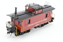 Load image into Gallery viewer, HO Brass OMI - Overland Models, Inc. C&amp;O - Chesapeake &amp; Ohio Wood Caboose #90401-90540 Pro-Painted No. 90407

