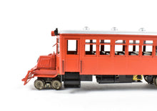 Load image into Gallery viewer, HO Brass Lambert Self-Propelled Mack Rail Bus FP Red and White

