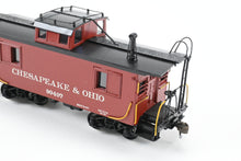 Load image into Gallery viewer, HO Brass OMI - Overland Models, Inc. C&amp;O - Chesapeake &amp; Ohio Wood Caboose #90401-90540 Pro-Painted No. 90407
