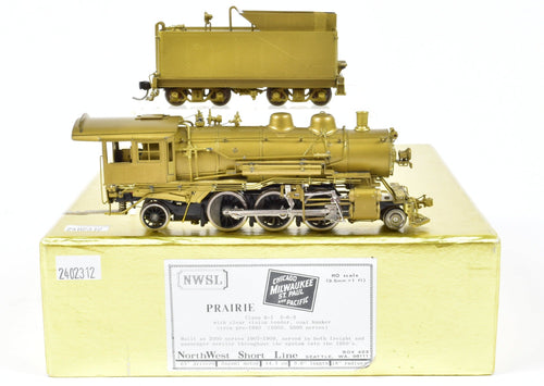 HO Brass NWSL - NorthWest Short Line MILW - Milwaukee Road Class K-1 2-6-2 Prairie