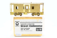 Load image into Gallery viewer, HO Brass Oriental Limited L&amp;N - Louisville &amp; Nashville Steel Caboose w/ Roof walk
