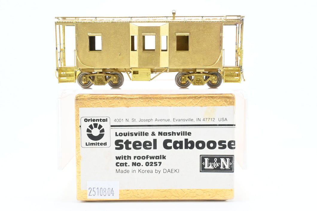 HO Brass Oriental Limited L&N - Louisville & Nashville Steel Caboose w/ Roof walk