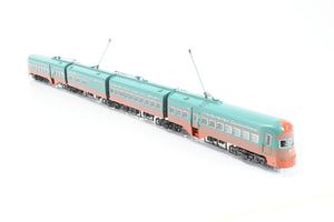 HO ConCor CNS&M - North Shore Line "Electroliner" 4-Car Set Train No. 1 Units 801 - 802