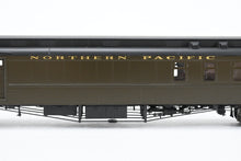 Load image into Gallery viewer, HO Brass W&amp;R Enterprises NP - Northern Pacific Dormitory Baggage Car Factory Painted Pullman Green No. 1486
