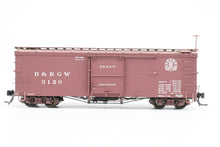 Load image into Gallery viewer, HOn3 Blackstone Models D&amp;RGW - Denver &amp; Rio Grande Western 30' Box Car Royal Gorge No. 3120
