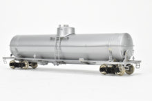 Load image into Gallery viewer, HO Brass PSC - Precision Scale Co. 16,000 Gallon Tank Car Factory Painted Silver with TCX - Texaco Decals
