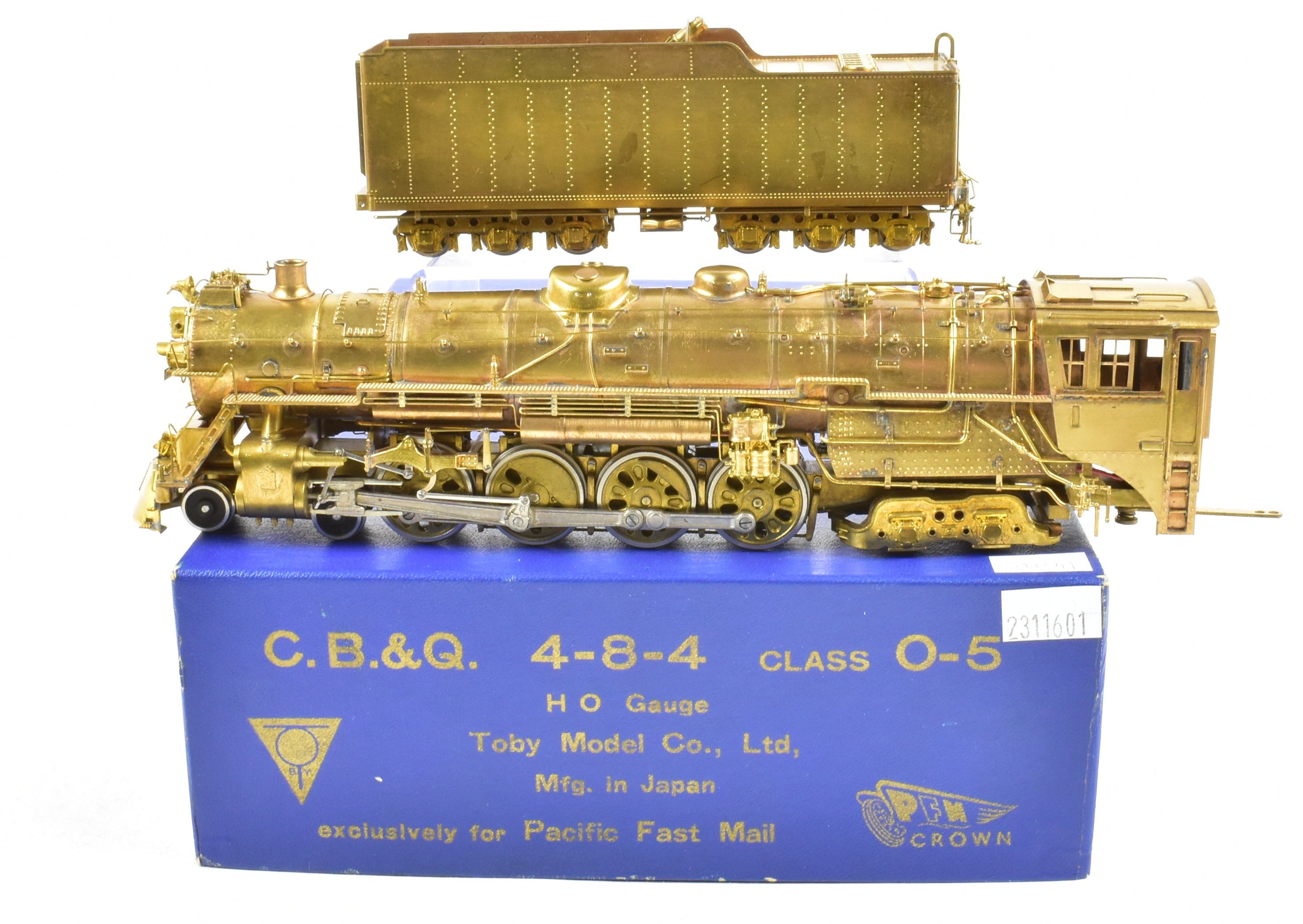 HO Brass PFM - Toby CB&Q - Burlington Route 4-8-4 Class O-5 1969 Run C –  ReSourced Rails