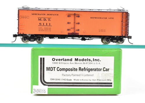 HO Brass OMI - Overland Models, Inc. Various Roads- MDT - Merchants Despatch - Composite Refrigerator Car FP/Lettered